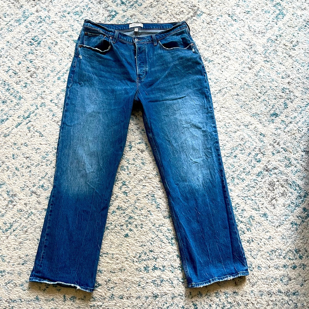 Abercrombie curve love 90s low rise baggy jean